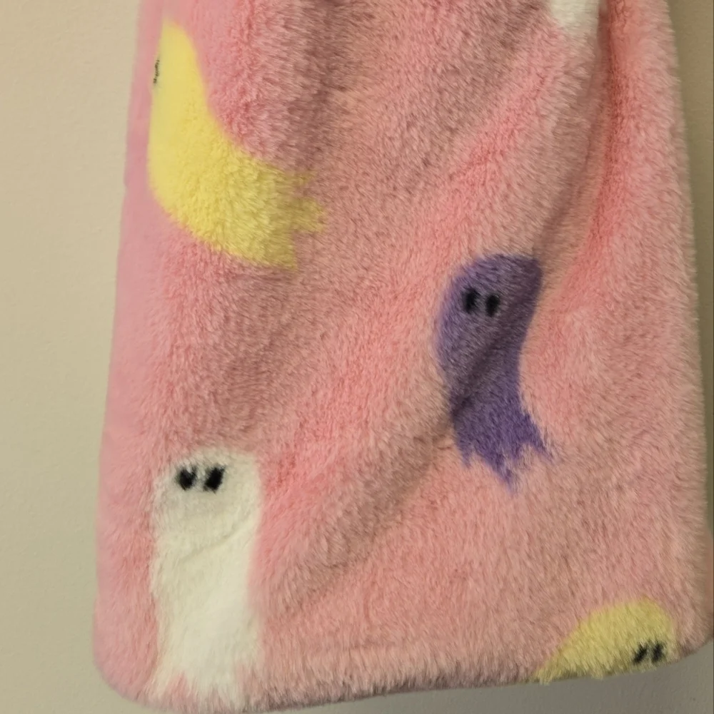 Storehouse Ghost Oversized Faux Fur Throw Blanket Pink